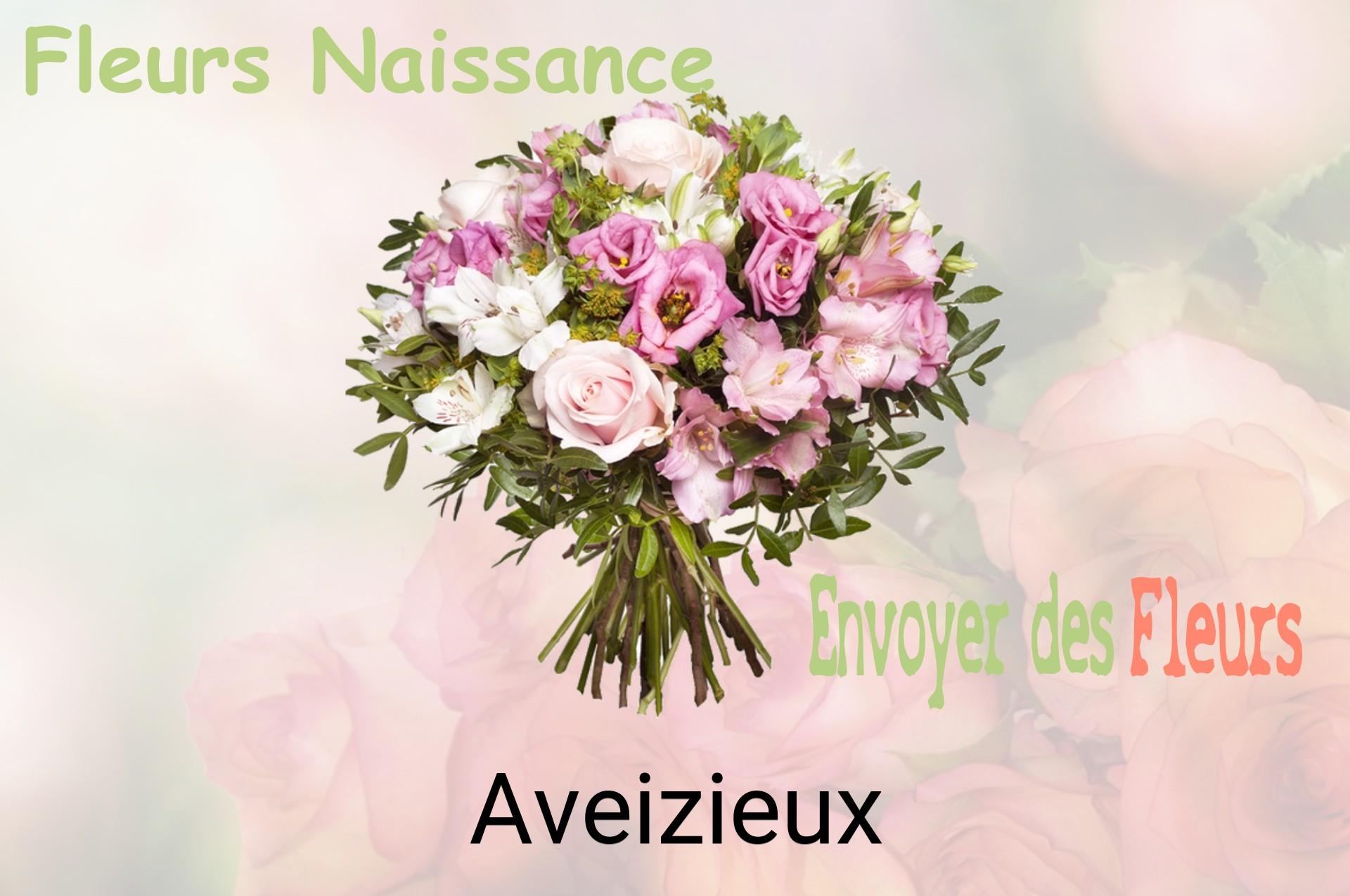 Bouquet de fleurs de naissance livré à Aveizieux
